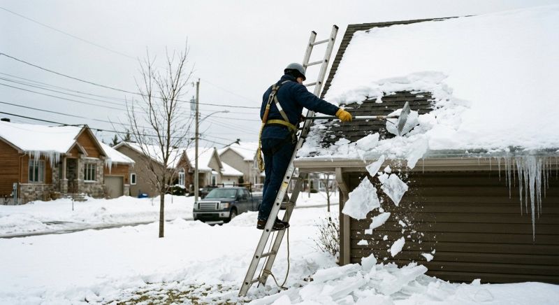 Roof Ice Dam Removal in Oklahoma City, OK