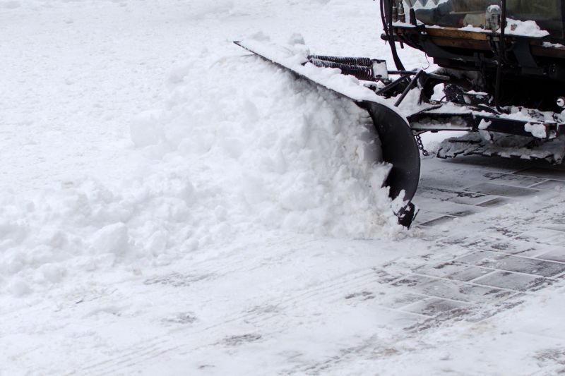 Snow Plowing Equipment in Action