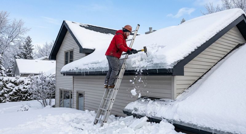 Roof Ice Dam Removal in Kent, WA