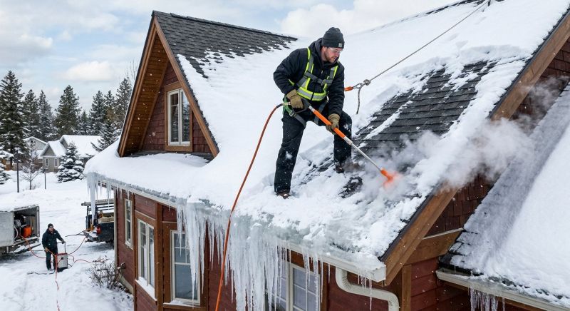 Roof Ice Dam Removal in Tacoma, WA
